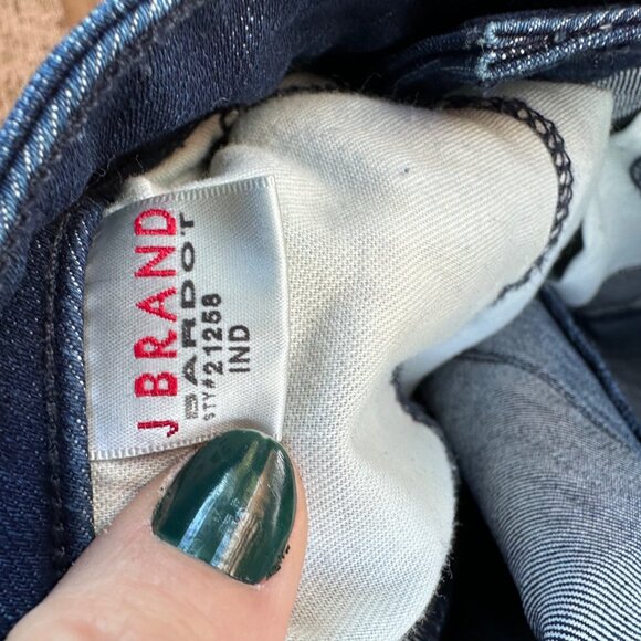 J Brand Bardot Womens 2-Way Stretch Denim Jeans Blue Slim Fit Mid-Rise Size 26 - Picture 2 of 13